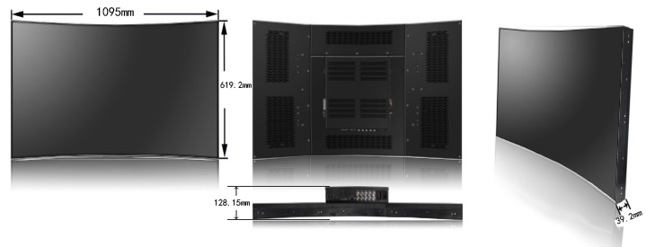 49寸曲面拼接屏